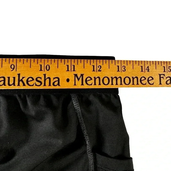 Runhit Boys Leggings Elastic Waist Medium Black Sports Football Baseball Soccer - Picture 10 of 13